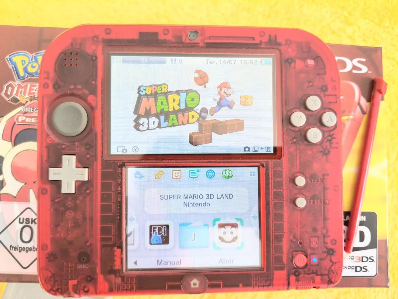 NINTENDO 2DS CLEAR RED DESBLOQUEADO  - Foto 4