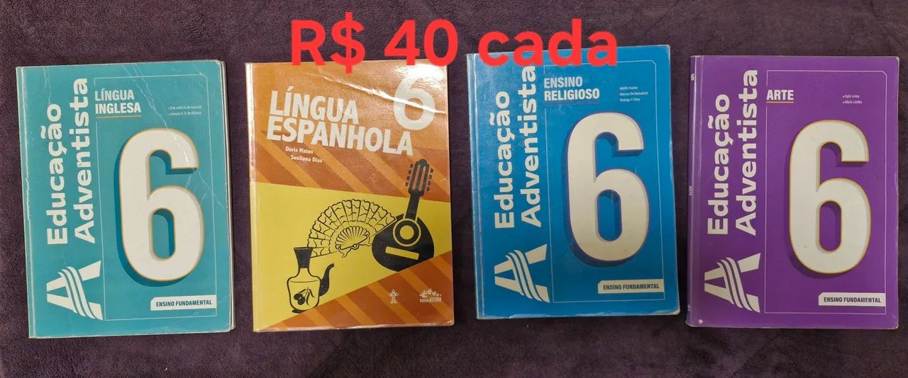 Livros 6 ano escola adventista