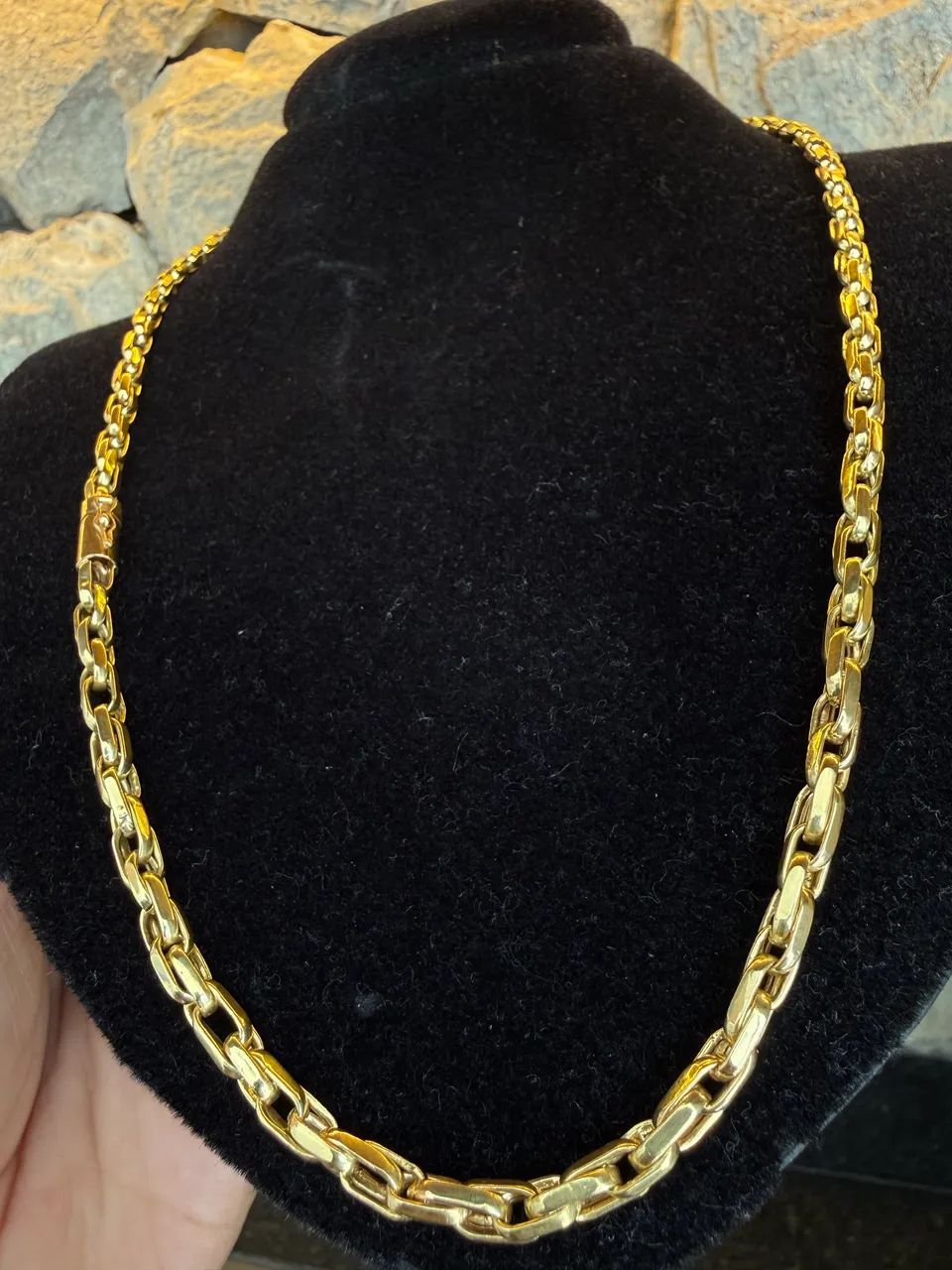 Cordão de ouro 18k elo duplo zero  - Foto 4