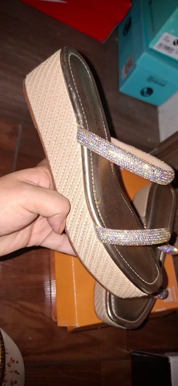 Sandália plataforma N37 - Foto 3