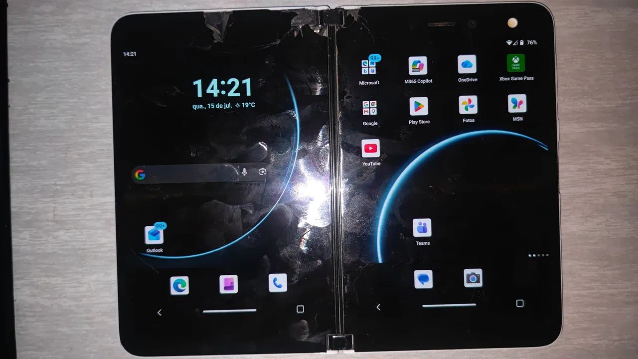 Celular dobrável Surface duo 128Gb