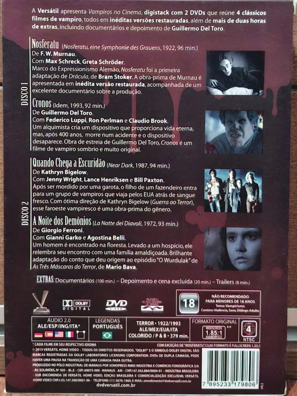 DVD - Coleção Vampiros no Cinema  Versátil - Foto 2