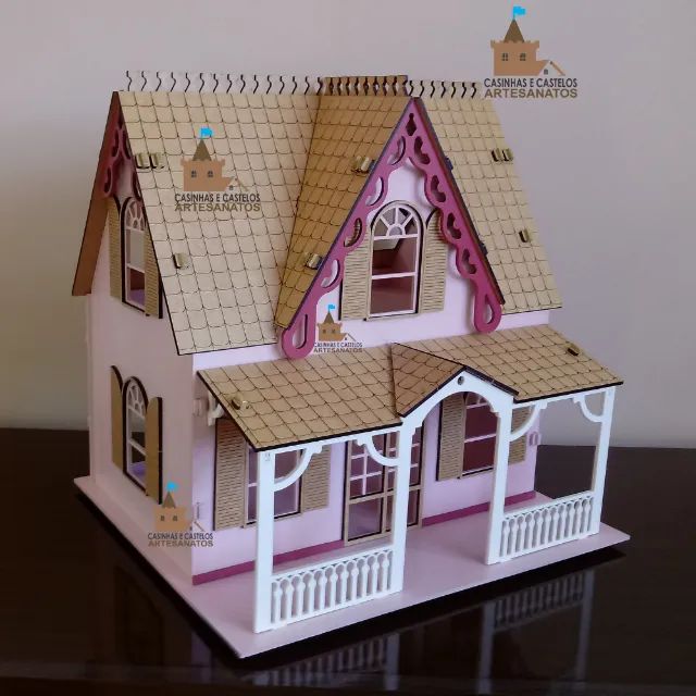 Casinha de Boneca Montada e Pintada - Foto 4