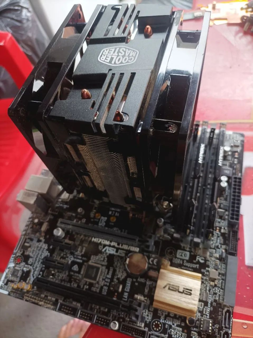 Kit i7 7700 placa mãe Asus z270 e 8 GB RAM, acompanha cooler da cooler master duplo - Foto 2