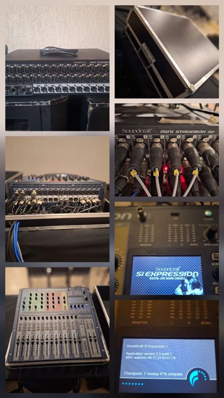 Mesa de Som Digital SOUNDCRAFT EXPRESSION + STAGE BOX 