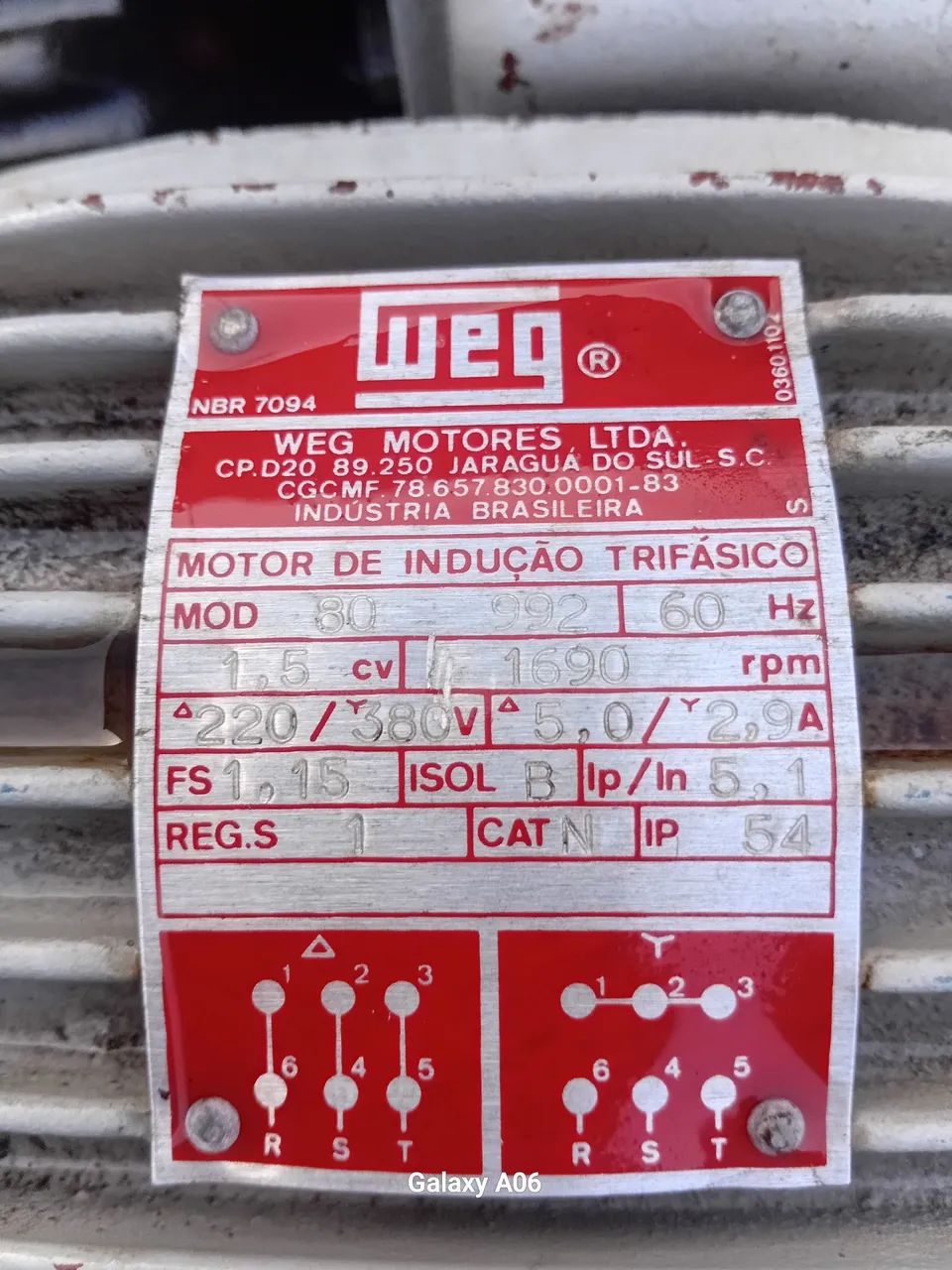 Motor de 2cv e de 1..5 cv,trifásico de baixa  - Foto 3