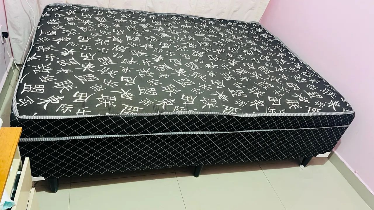 Cama box casal conjugada e criado mudo - Foto 2