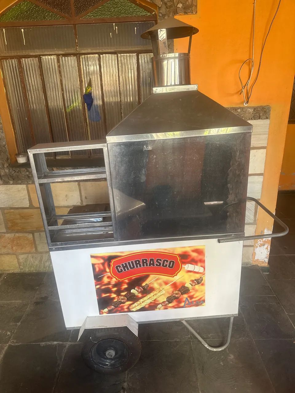 Carrinho para espetinho
