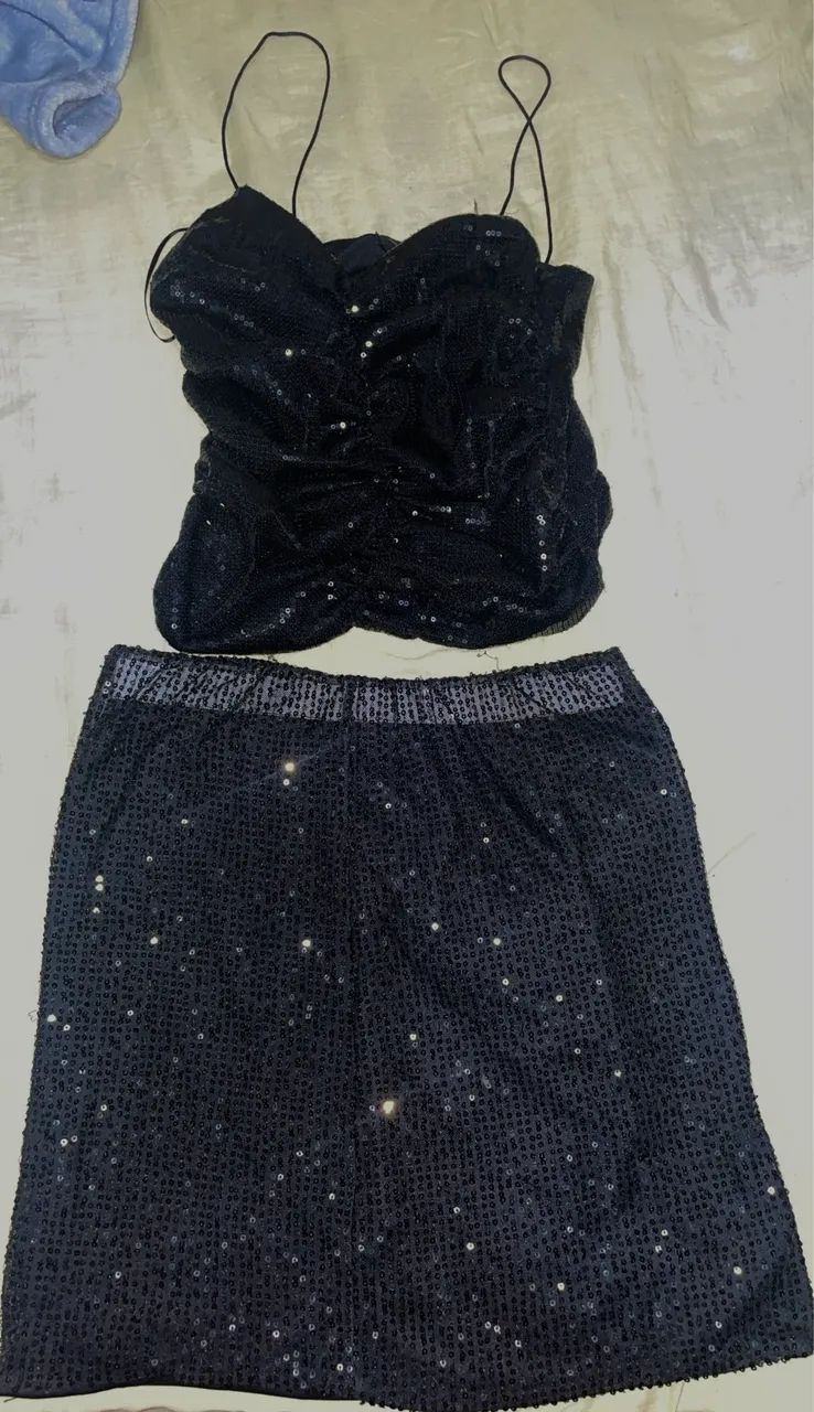 conjunto preto festa