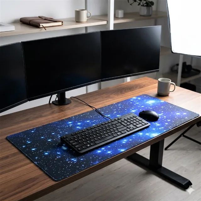 Mouse Pad Estampado - Galáxia Estrelada - Foto 5