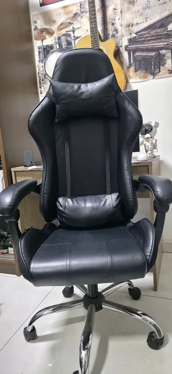 Cadeira Gamer Couro - Foto 4