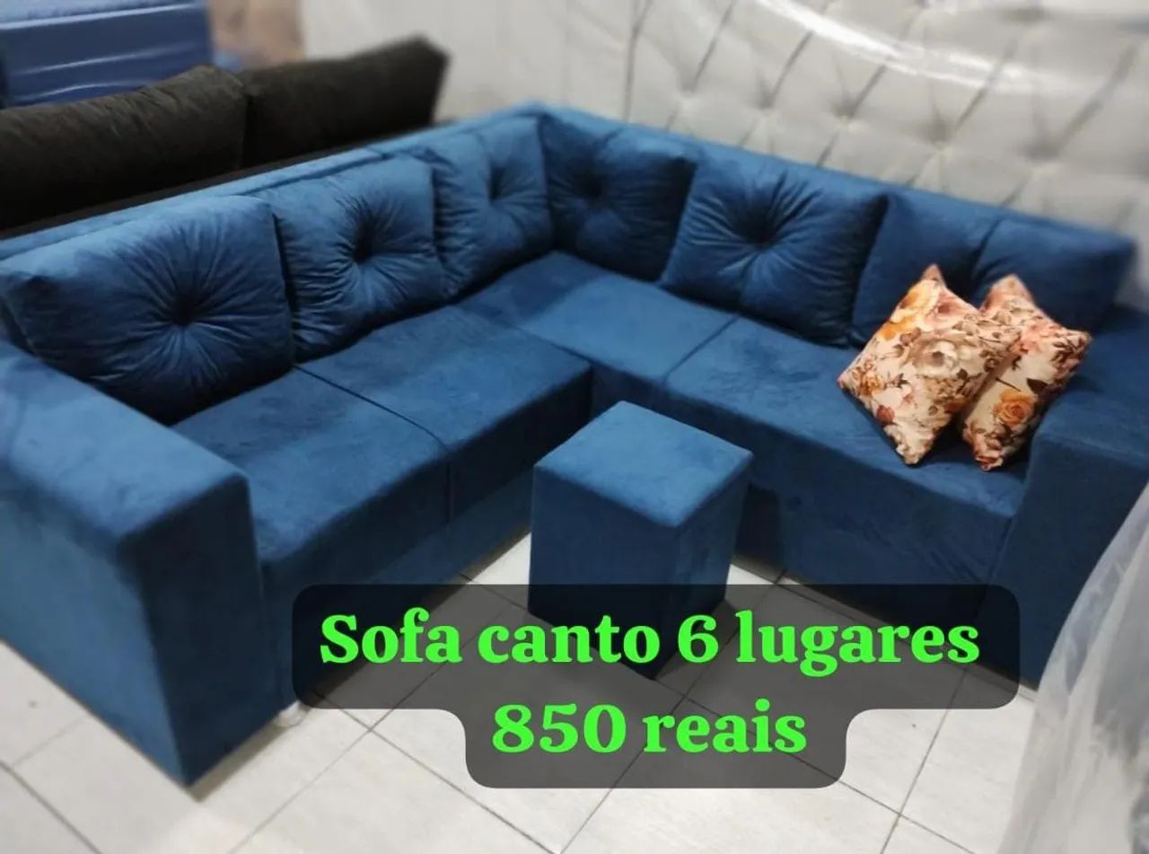 LINDOS SOFÁ DE CANTO ENTREGA GRÁTIS  - Foto 4