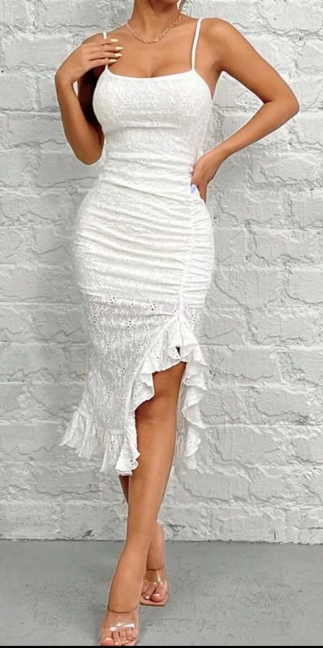 Vendo vestido novo branco da Shein  - Foto 3