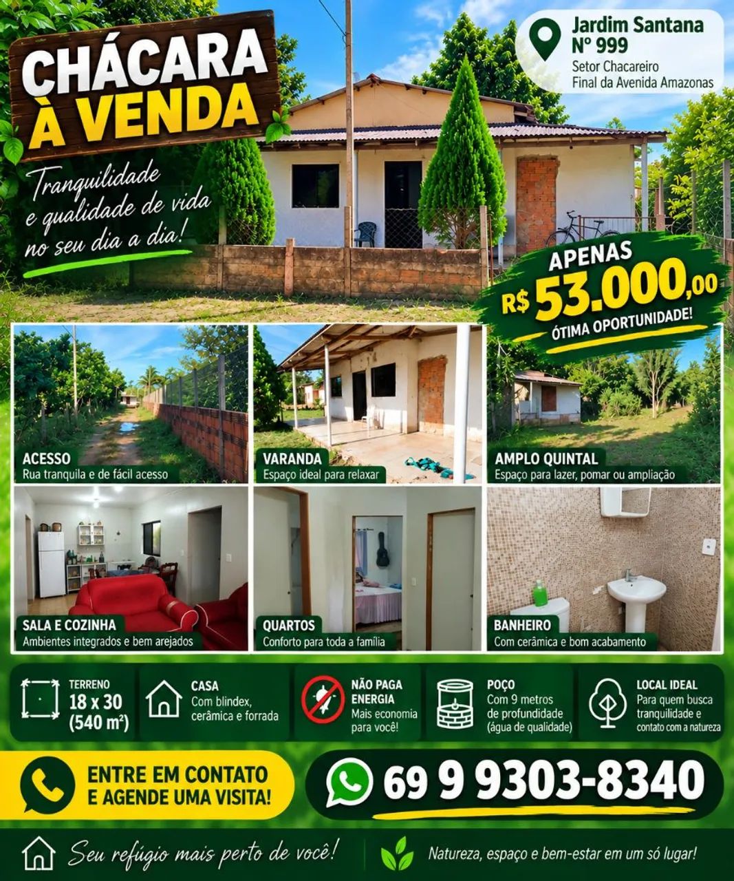 Casa setor chacareiro 