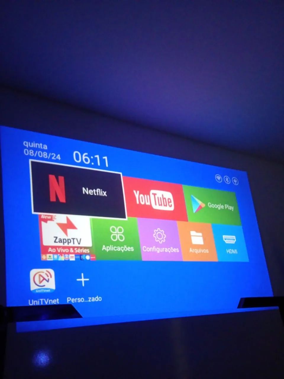 Projetor HY300 Smart Full HD Wi-Fi + Controle e Cabos | Cinema em Casa - Foto 2