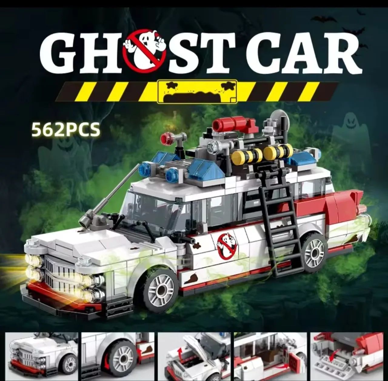Ecto-1 Ghostbusters Ghost Car 562 peças de montar  - Foto 2