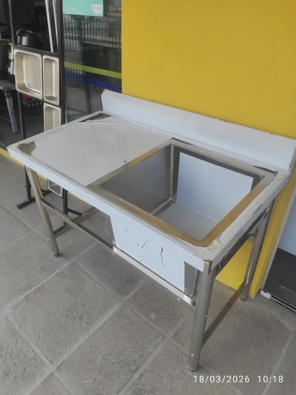 Bh Pia inox 120x70 