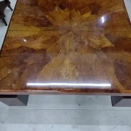 Mesa de Centro de fumo de corda com resina - Foto 3