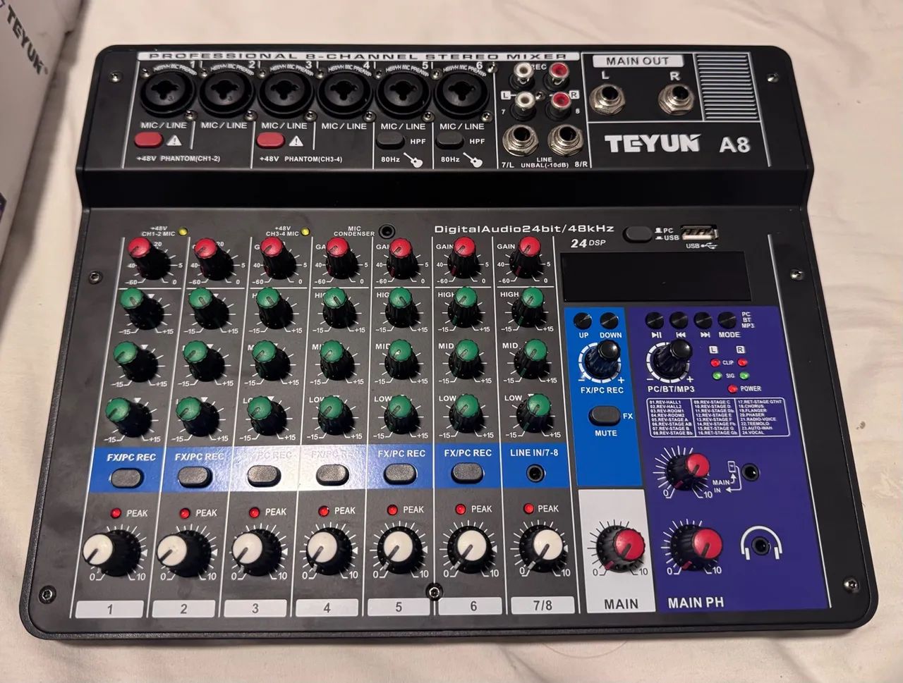 Mesa de som TEYUN A8 NOVA