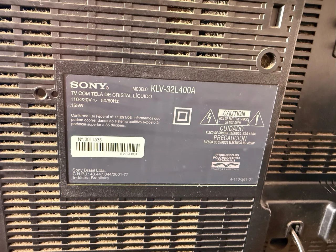 TV Sony Bravia 32? LCD KLV-32L400A - Bem Conservada - Foto 2