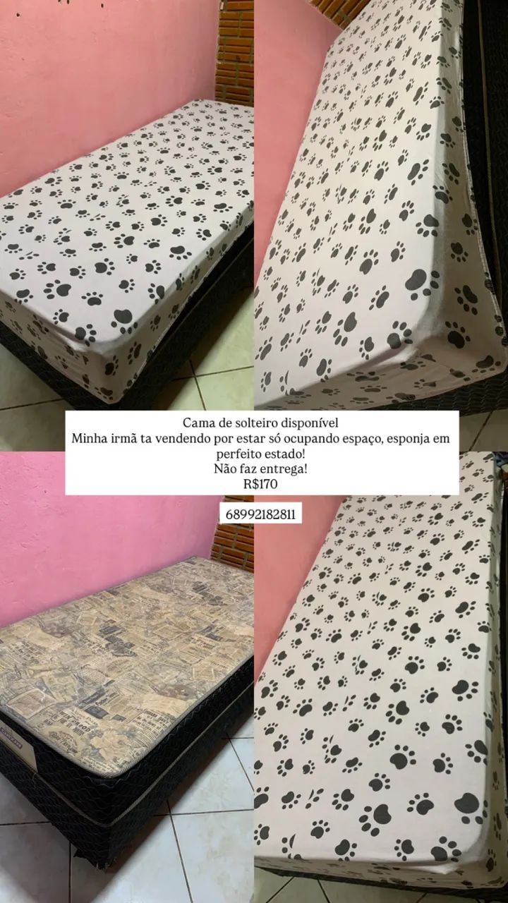Vendo cama de solteiro 