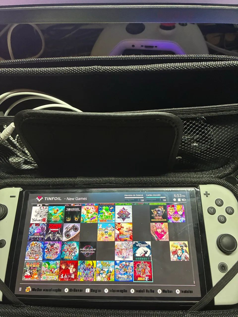 NINTENDO SWITCH OLED 64GB + 256Gb - Foto 2