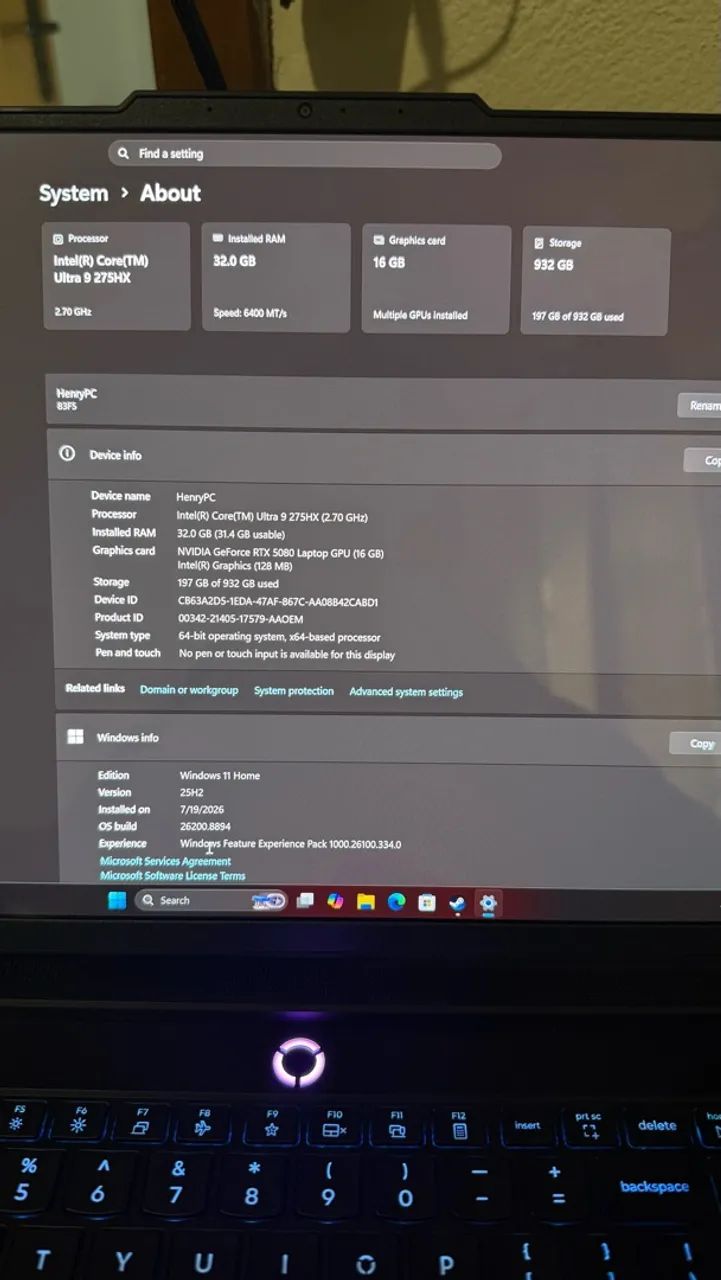 Notebook Gamer Legion Pro 7i - Foto 5