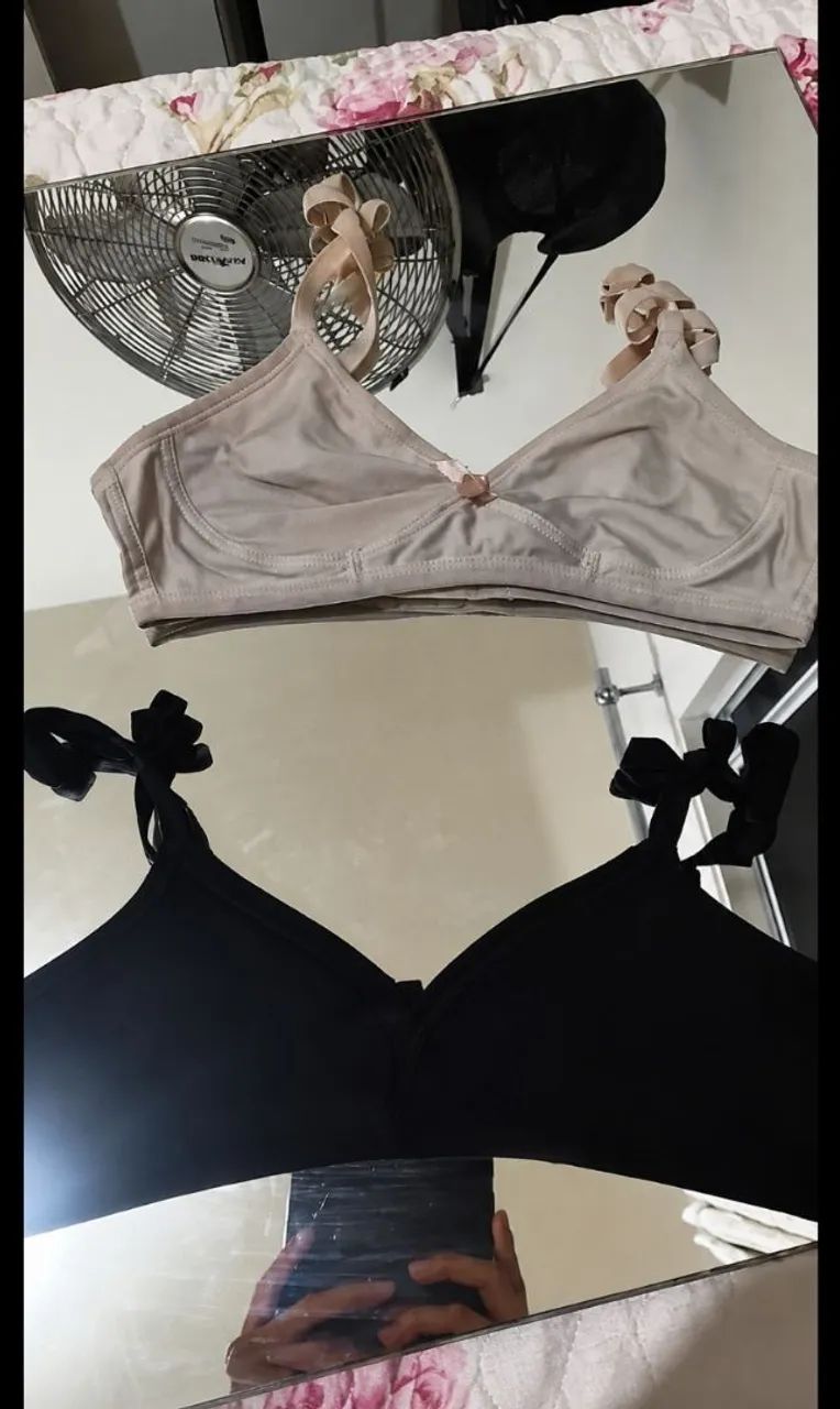 2 Top infantil bege e preto