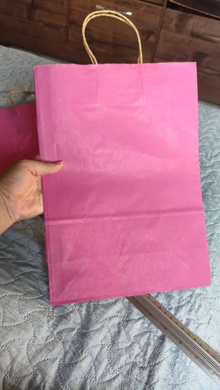 Sacolas papel kraft tam. M - Foto 2