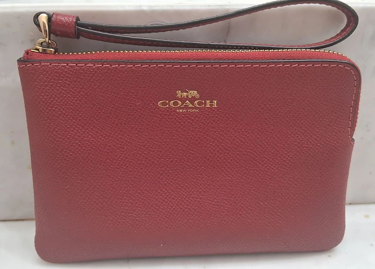 Bolsa "Original" de Mão Coach Corner Zip Wristlet - Foto 3