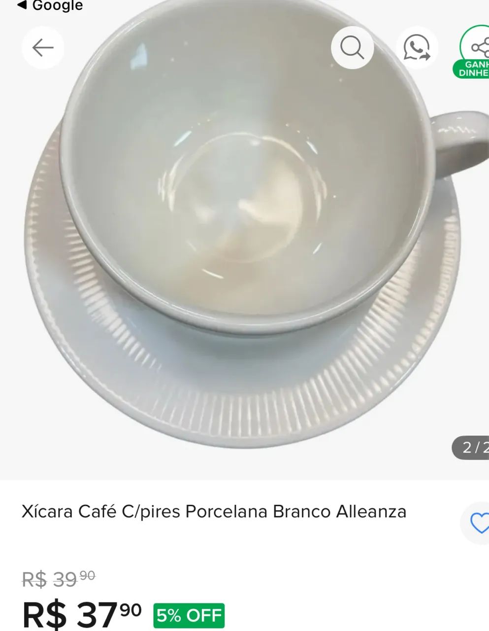 Xícara com pires - Foto 3