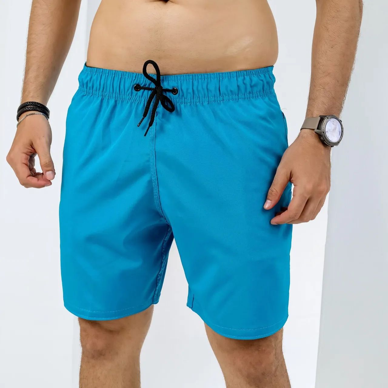 Short Tactel liso Grosso Resistente atacado  - Foto 4