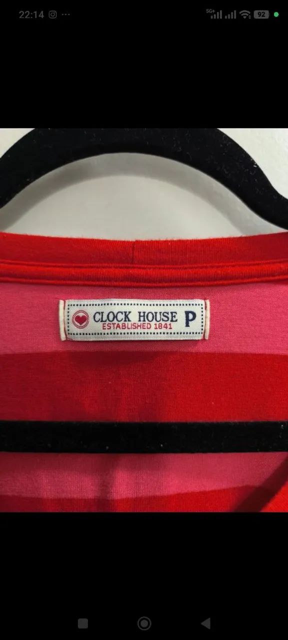 Blusa listrada Clock House P - Foto 2