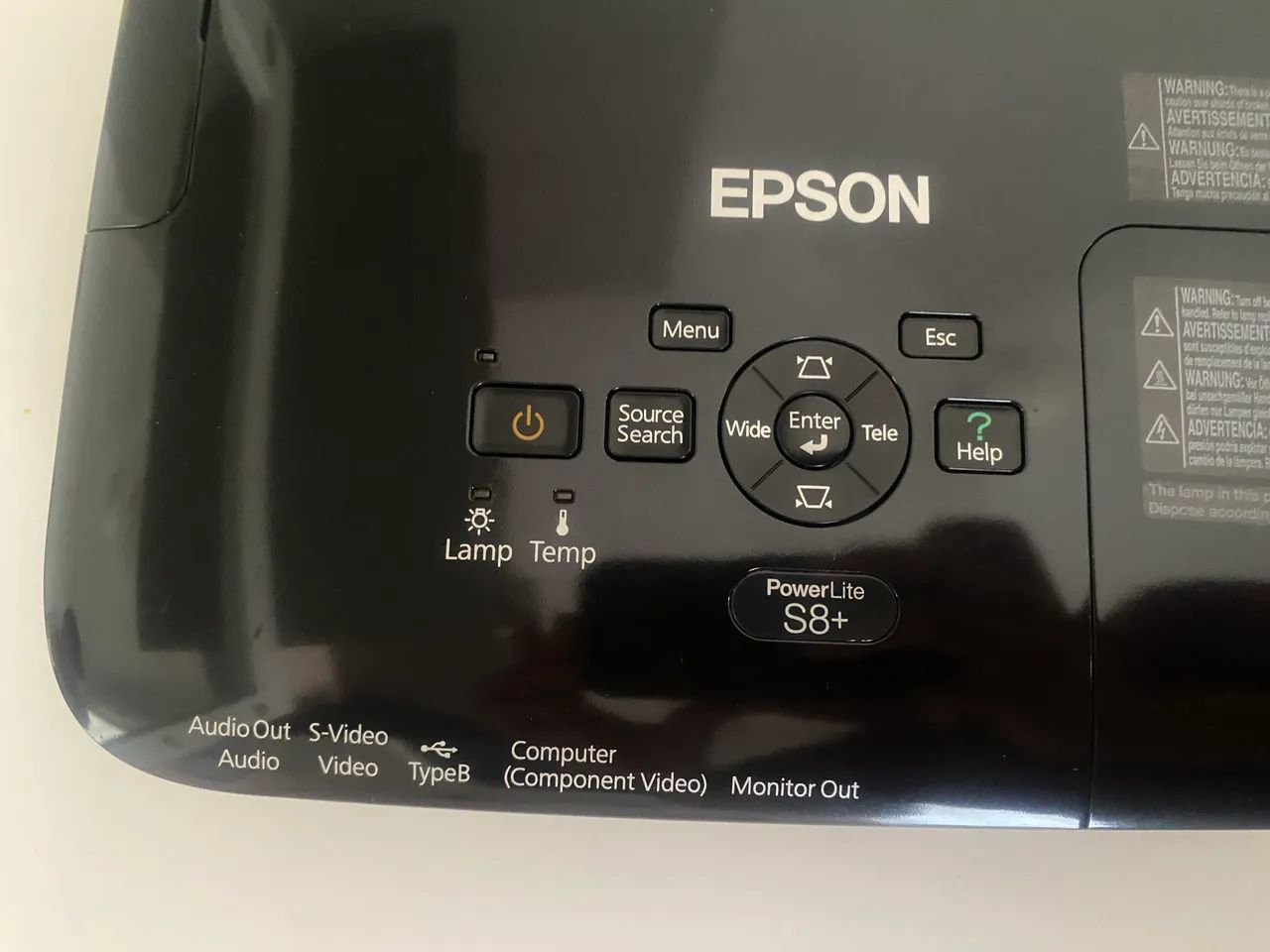 Projetor Epson PowerLite S8+ à venda! Projetor multimídia Epson, modelo PowerLite 