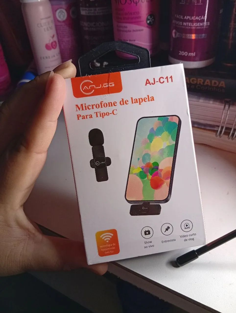 Microfone lapela zero nunca usado