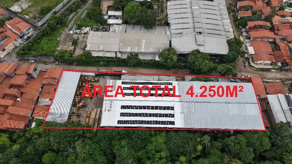 Galpão industrial com 4.250 m² e ponte rolante na Lagoa Redonda