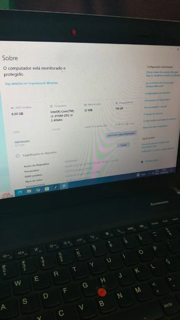 Notebook lenovo