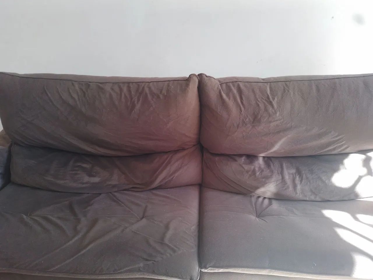 Sofá 4 lugares marrom reclinavel - Foto 3