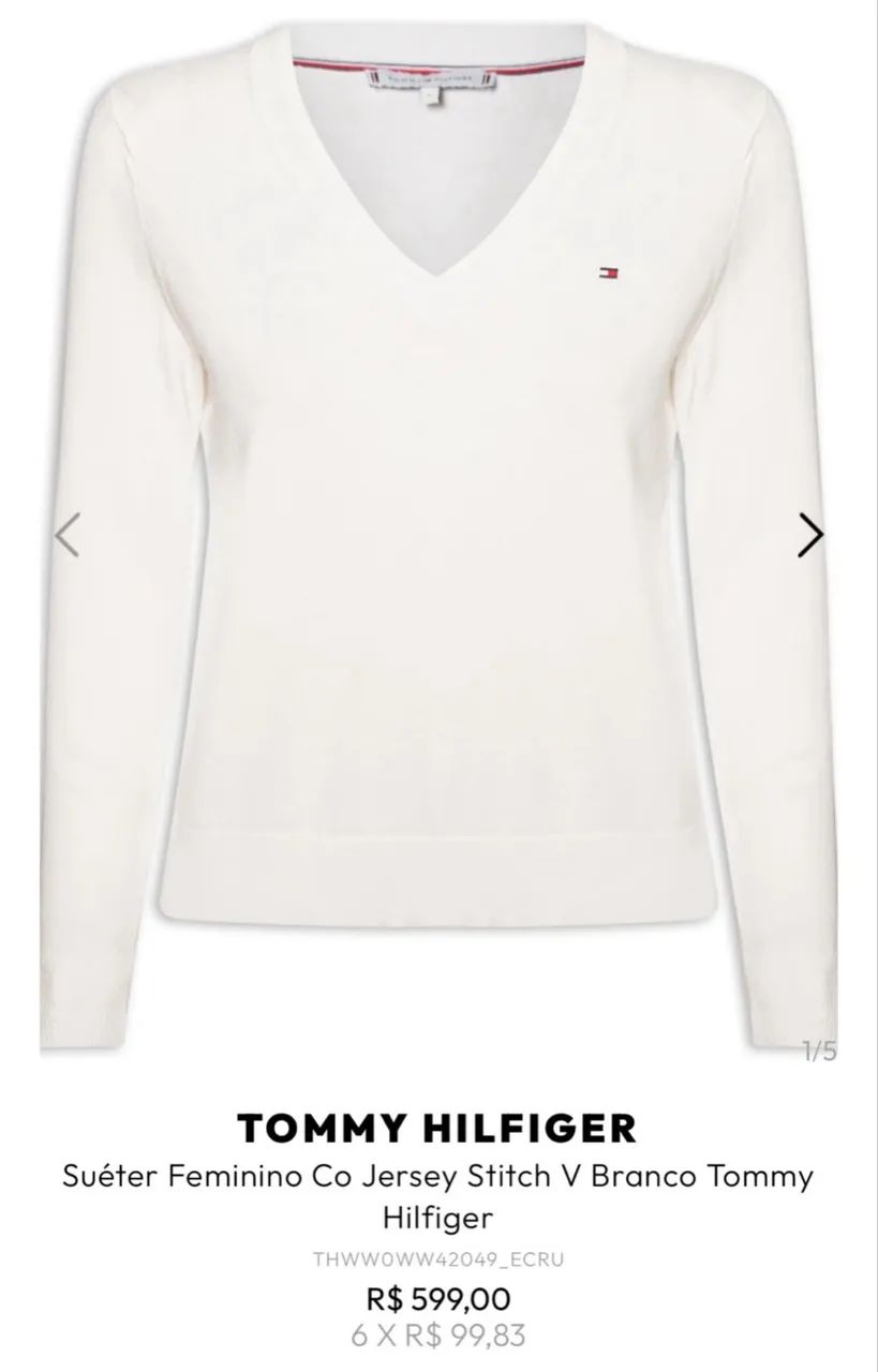 Suéter Tommy Hilfiger Feminino 