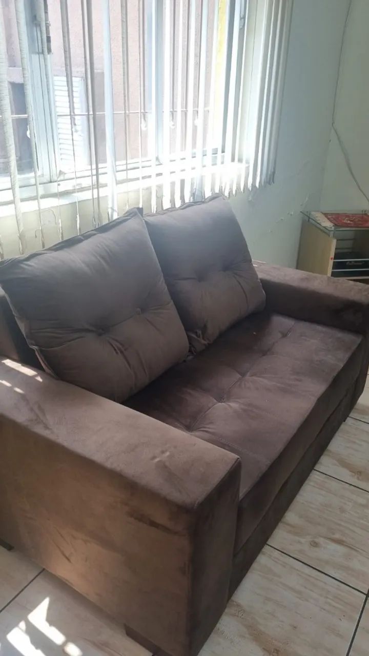 Sofá 2 e 3 Lugares_Marrom - Foto 4