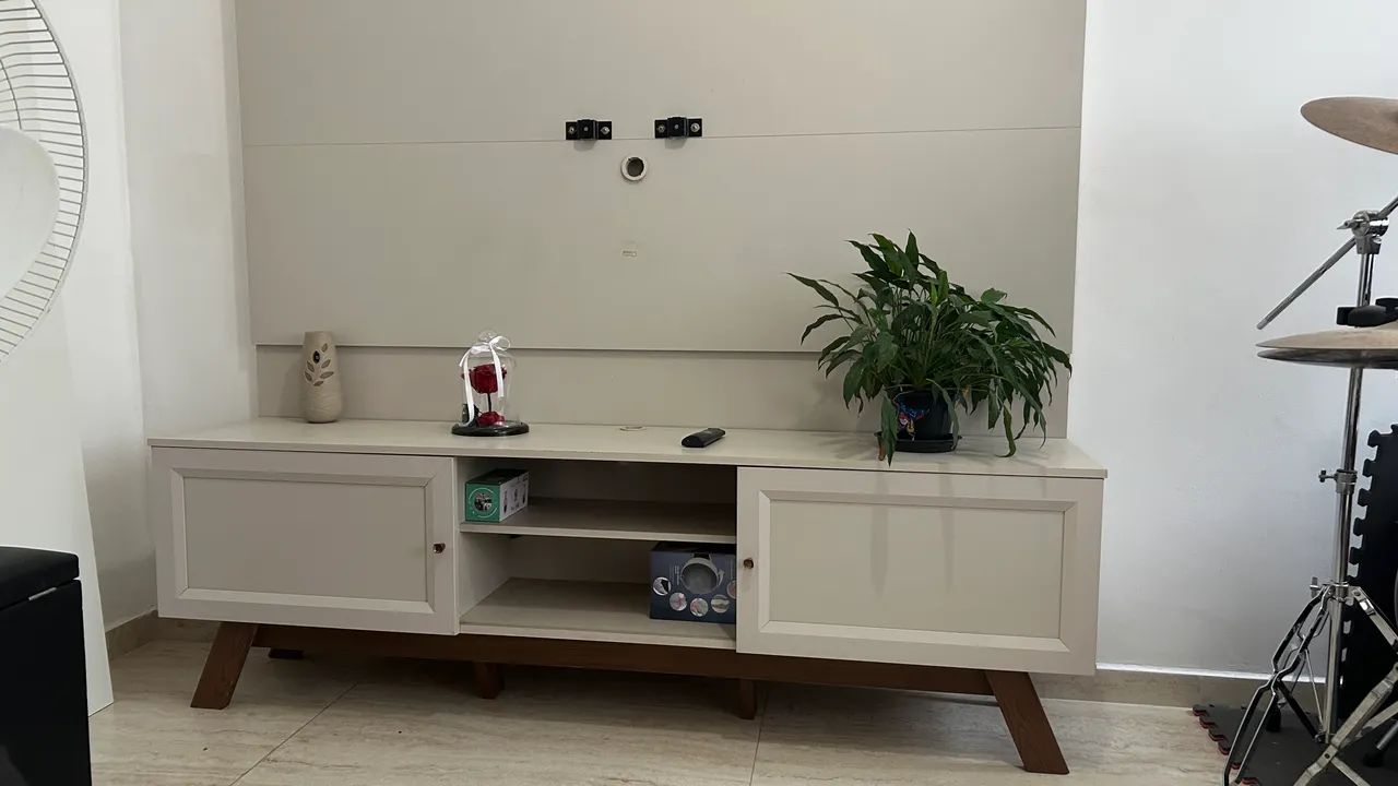 Rack e painel para TV em excelente estado - Foto 4