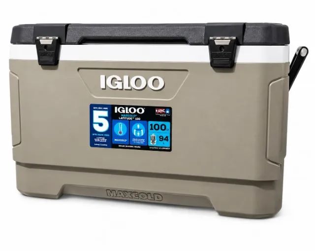 Caixa Térmica Igloo MaxCold 94L Areia (Nova / Lacrada) - Foto 2