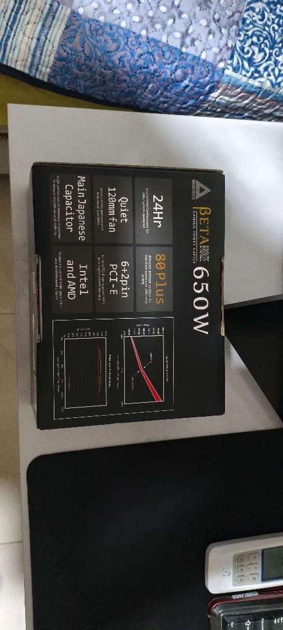 Fonte montech beta 650W Bronze pfc ativo  - Foto 2