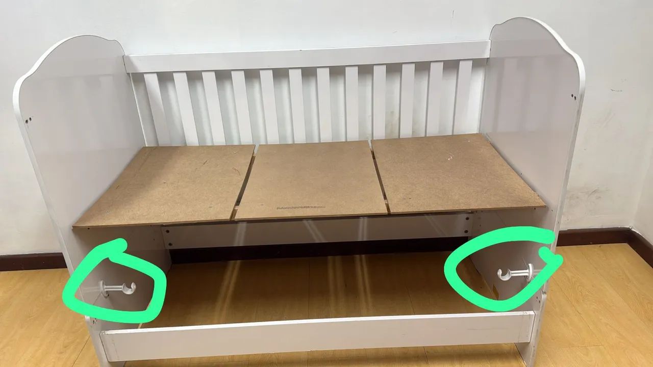Berço Infantil Branco Mini Cama 