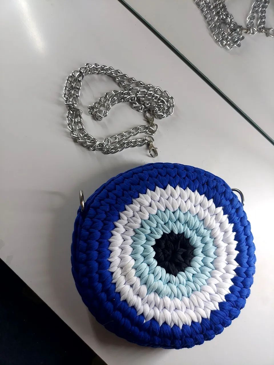 Bolsa de crochê Olho Grego - Foto 3