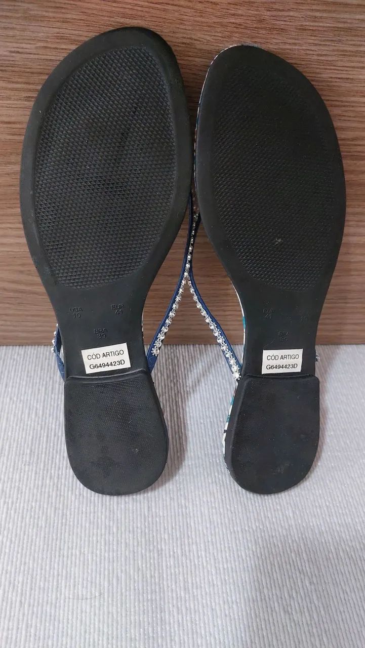 Rasteirinha tipo chinelo de dedo - Foto 3
