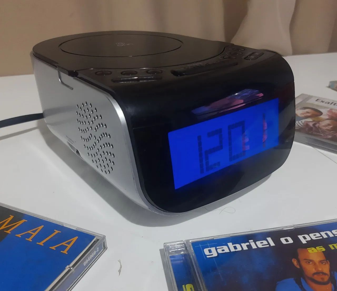 Toca CD com relógio digital RELIQUIA cd funcionando  - Foto 2
