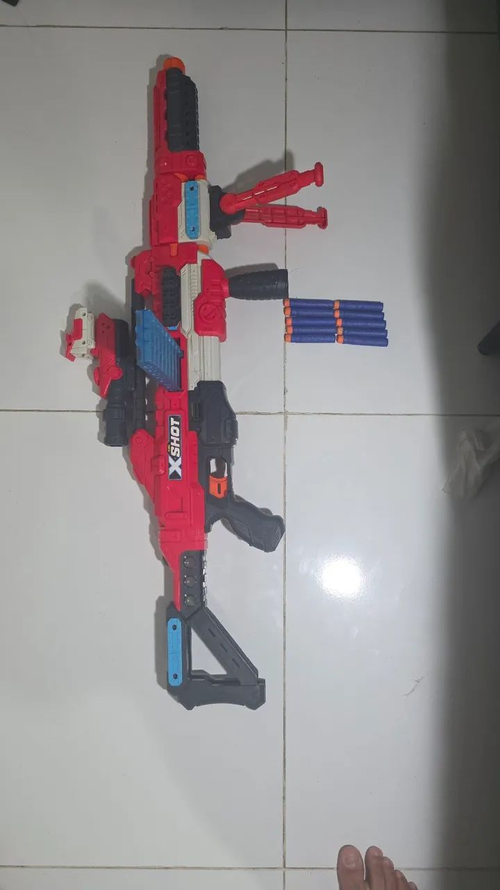 X-Shot Excel Regenerator + 10 dardos - perfeito estado 