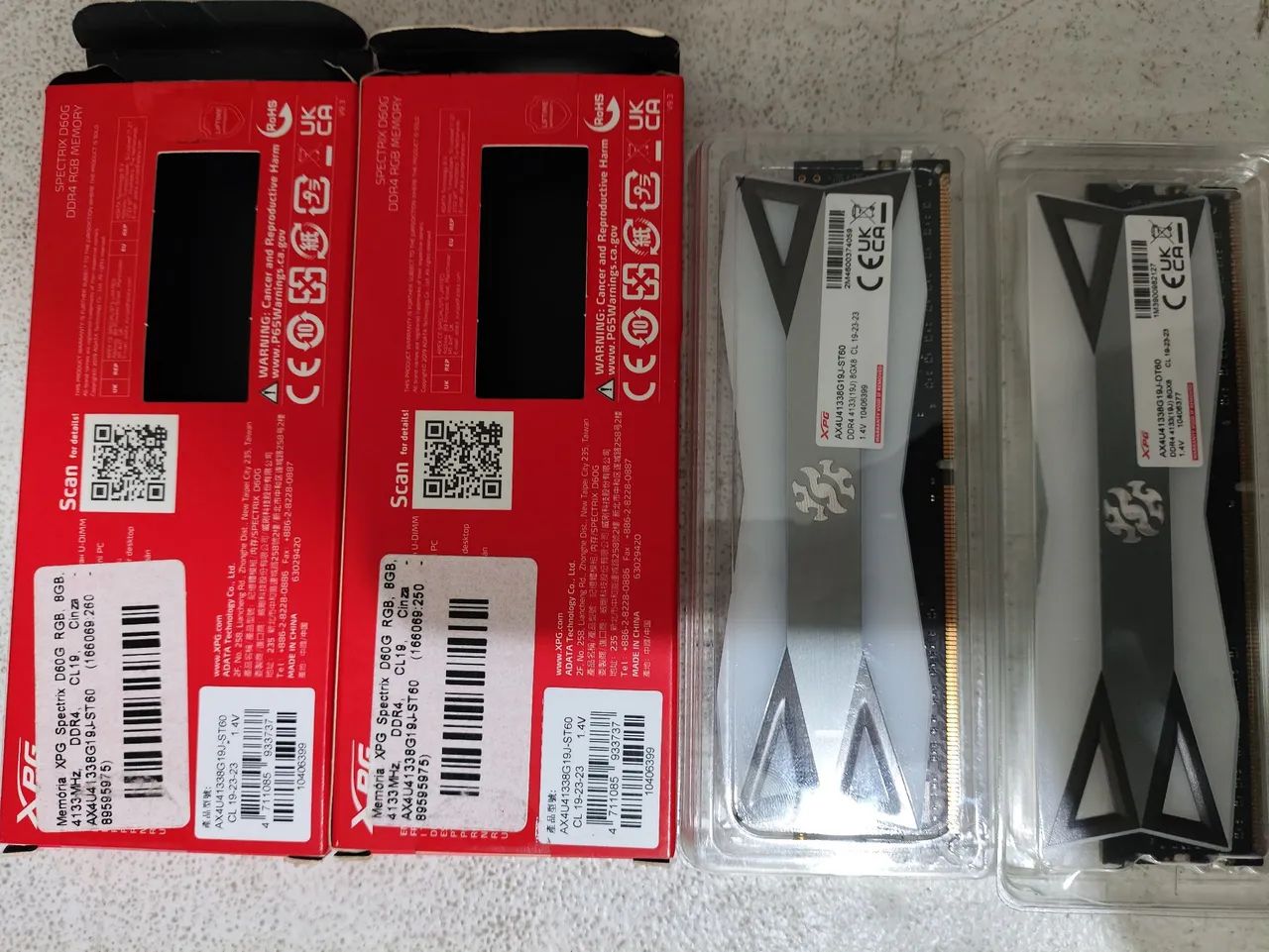 Kit memória XPG 16GB DDR4 4133Mhz CL19 RGB - Foto 4