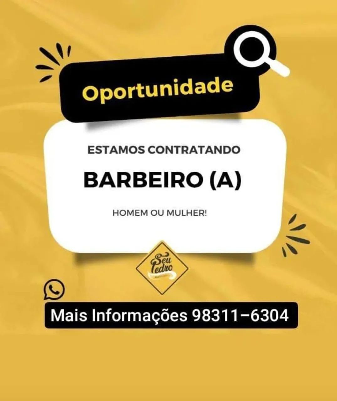 Vaga de barbeiro centro de Goiânia 